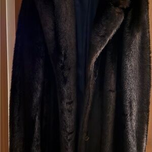 J. Crew Brown Faux Fur Coat